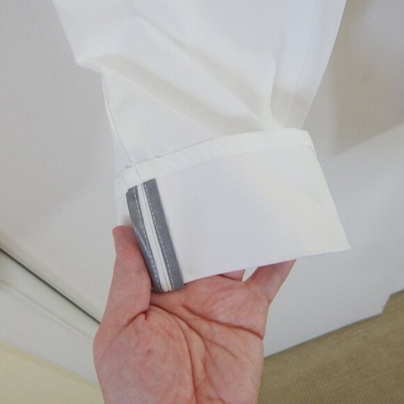 TRETORN pants cropped ankle golf sports slim cuffed sporty athletic white 8 - Picture 5 of 10